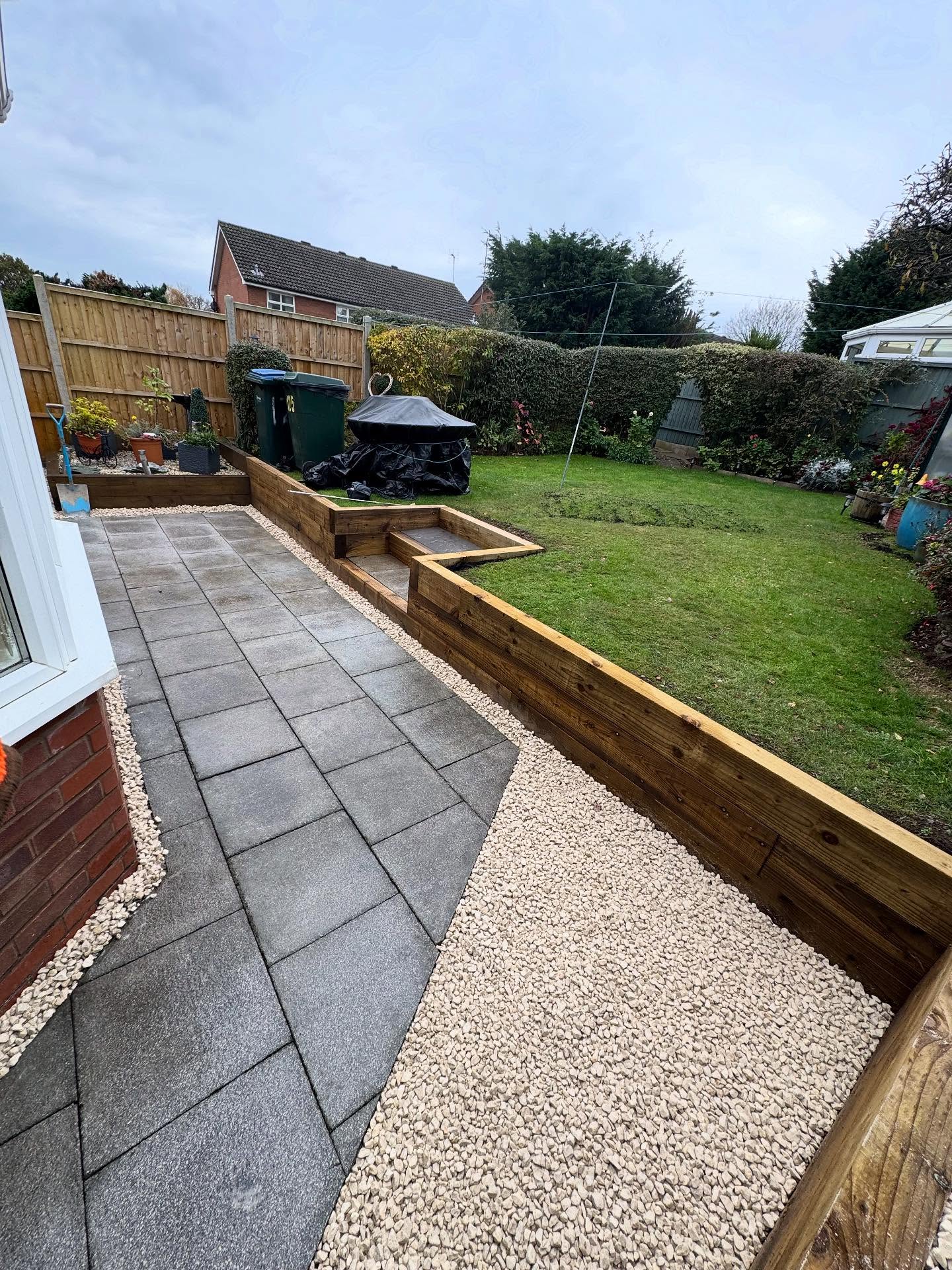 Architectural garden design with clean lines and luxury lighting