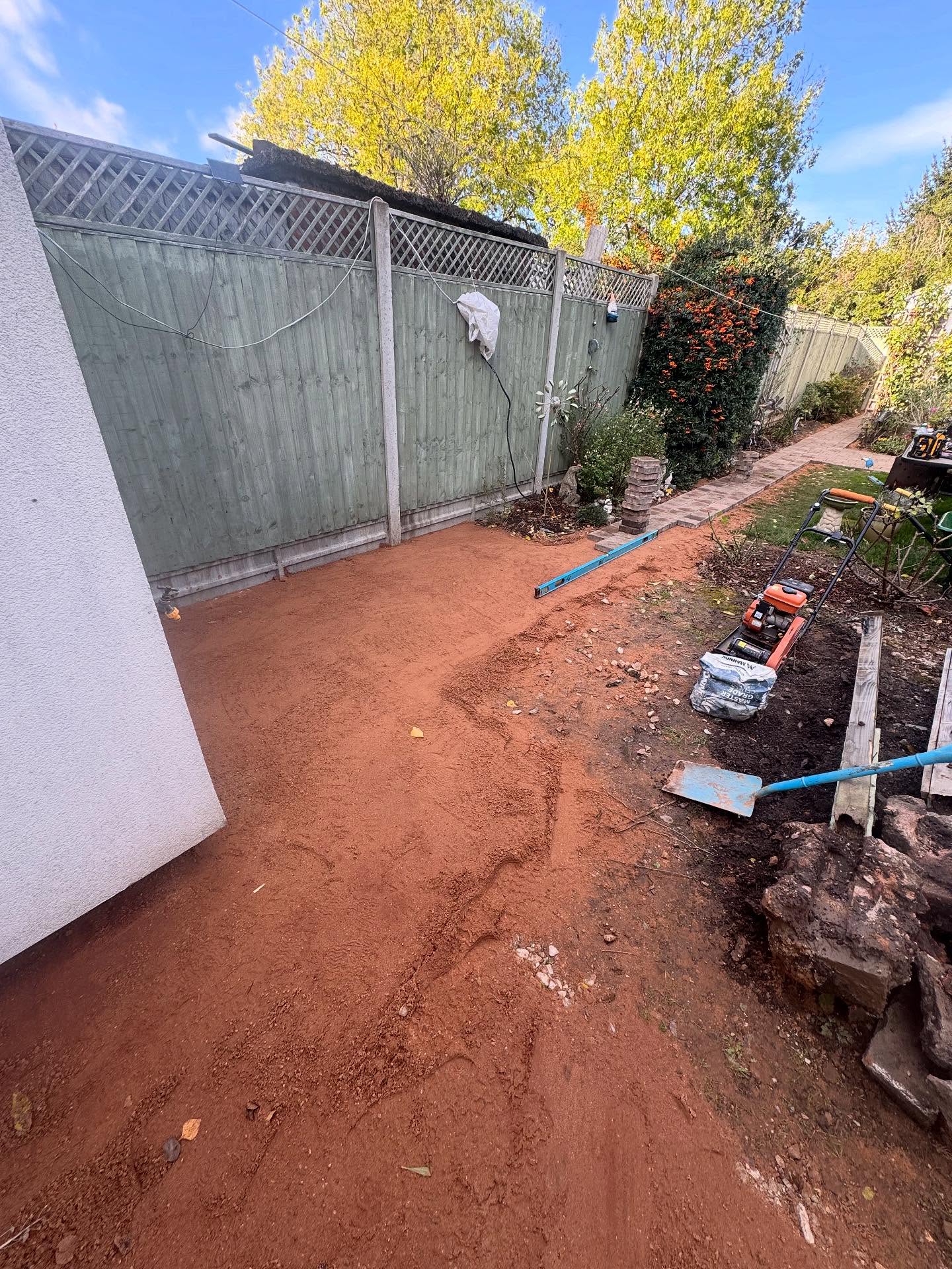 House, grass, pathway